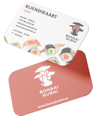 Bonsai Sushi kliendikaart