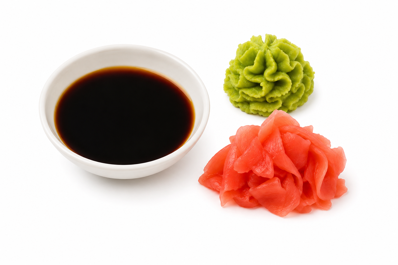 Sojakaste, wasabi ja ingver